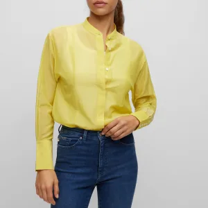 Vrouwen Boss Bessenia2 Blouse in Geel