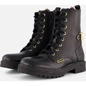 Vingino Vingino Veterboots zwart Leer