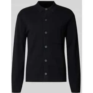 Christian Berg Men Cardigan van wolmix met borstzak