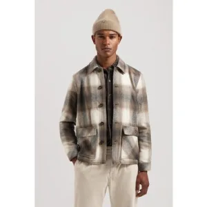 Dstrezzed Ds_key Check Jacket Elephant Skin