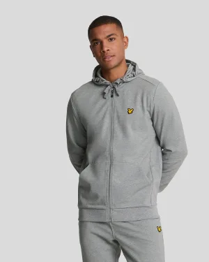 Men’s Lyle And Scott Sports Full-Zip Hoodie in Grey