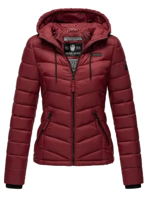 Marikoo dames gewatteerde jas Kuala met capuchon & lichte voering