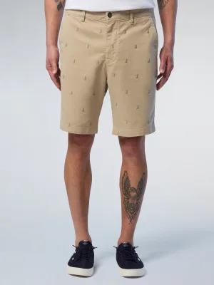 North Sails Chino korte broek Vrijheid geborduurd