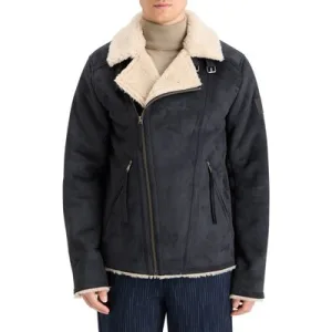 Scotch & Soda Faux Sheerling Jacket Black