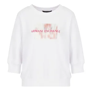 Armani Exchange Dames/Dames Sweatshirt met ronde hals (Wit)
