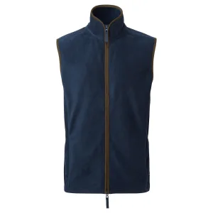Premier Heren Artisan Fleece Gilet (Marine / Bruin)