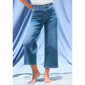 Lascana 7/8 jeans van katoen-denim, straight-leg
