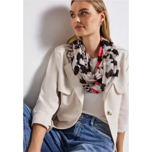 Street One Dames Sjaal met lusjespatroon in Multicolour