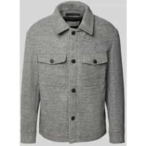 Selected Homme Regular fit wollen jack met platte kraag, model ‘MITCH’