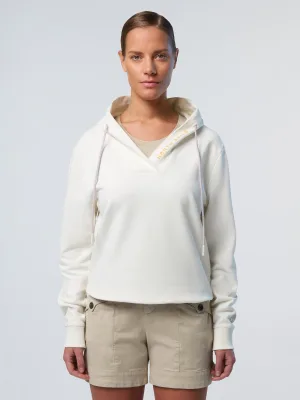 North Sails Hoodie V-hals met North Sails-print