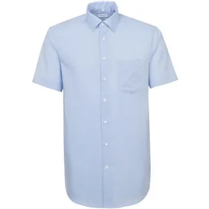 Seidensticker Heren regular overhemd met korte mouwen