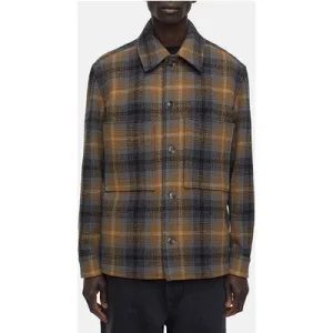 Closed Shacket Jackets & Coats Dried Tabaco