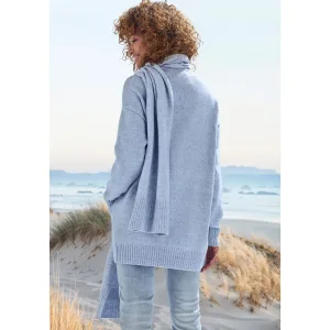 Vivance Vest van knuffelige breikwaliteit, cardigan (set, Met sjaal)