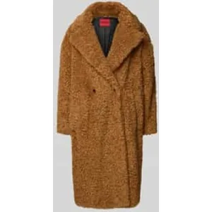 HUGO Oversized lange jas van imitatiebont met reverskraag, model ‘MALITE_1’