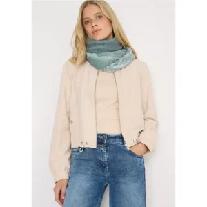 Cecil Dames Sjaal met zebrapatroon in Groen