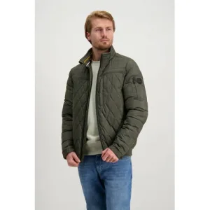 Cars gewatteerde jas olijfgroen