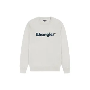 Sweater met logo ronde hals Wrangler