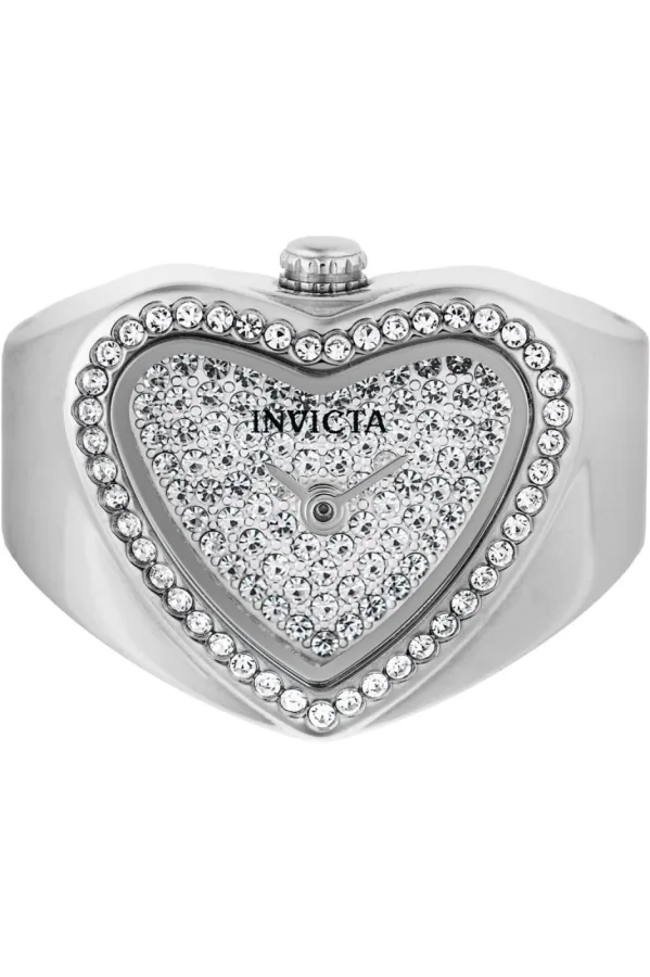 Invicta Mini 49578 Dames Horloge – Quartz Uurwerk – Roestvrij Staal met zilveren Wijzerplaat – 18mm