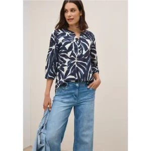 Cecil Dames Tuniek met patroon in Blauw