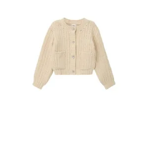 s.Oliver vest ecru grof gebreid