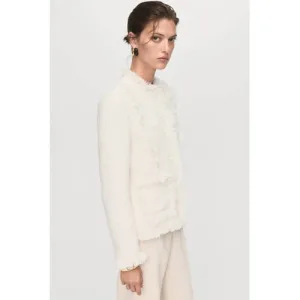 Mango bouclé jasje ecru