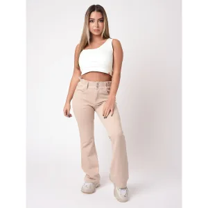 Paper bag stijl flare jeans voor vrouwen Project X Paris