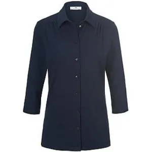 Jersey blouse 3/4-mouwen Van Peter Hahn blauw
