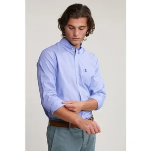 River Woods Custom Fit Shirt With Pocket Blue