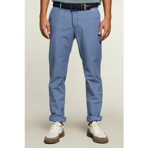 River Woods Slim Fit Cotton Chino Denim Blue