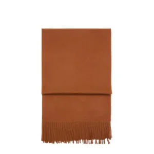 Mango sjaal met franjes bruin