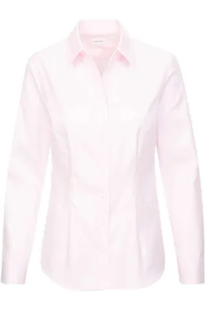 Seidensticker Dames Overhemd roos, Effen