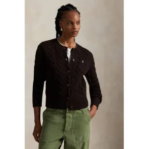 POLO Ralph Lauren wollen gebreid vest donkerbruin