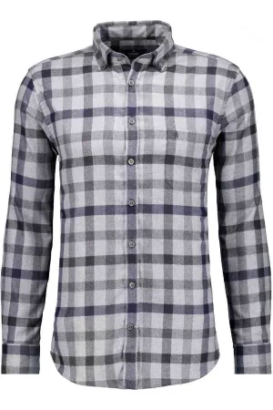 RAGMAN Overhemd grijs, Motief