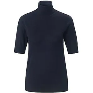 Coltrui 100% scheerwol korte mouwen Van Peter Hahn blauw