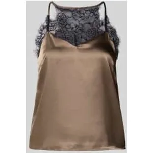 Pieces Regular fit top met bandjes van satijn, model ‘JAHARA’