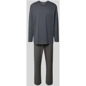 Schiesser Comfort fit pyjama met borstzak