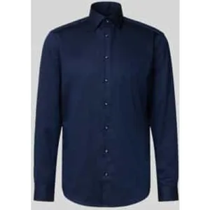 Christian Berg Men Regular fit zakelijk overhemd van puur katoen met kentkraag