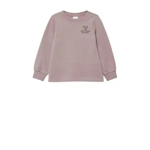 s.Oliver sweater met backprint oudroze