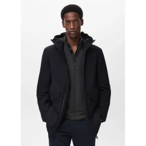 Mango Man parka donkerblauw