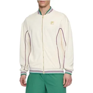 FILA Lierneux Loose Track Jacket Antique White F-box Monogram Aop