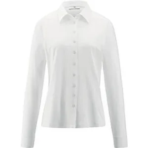 Jerseyblouse Van Peter Hahn wit