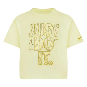 Nike Meisjes Shine Boxy T-Shirt (Crème)