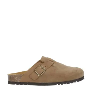 Scholl Fae suède clogs taupe