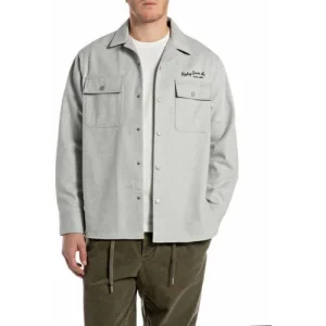 REPLAY overshirt grijs