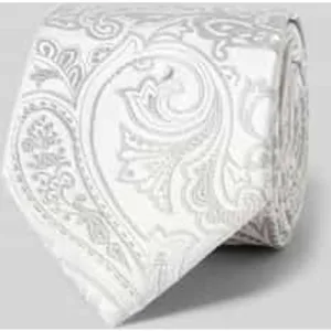 Olymp Zijden stropdas met motiefstitching