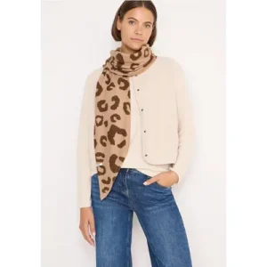 Cecil Dames Gezellige driehoekige sjaal in Beige