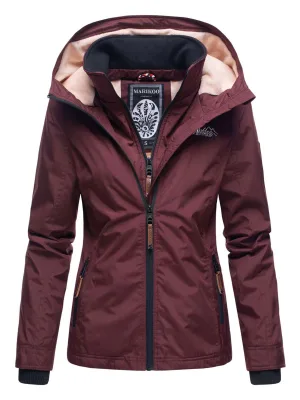 Marikoo dames tussenjas Erdbeere met dubbele kraag & fleecevoering