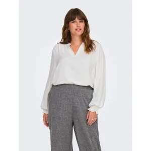 ONLY CARMAKOMA Shirtblouse CARMETTA LIFE V-NECK TOP WVN NOOS
