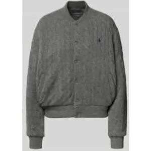 Polo Ralph Lauren Regular fit bomberjack met kasjmier in gebreide look