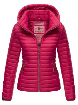 Marikoo dames gewatteerde jas – Löwenbaby, licht met afneembare capuchon